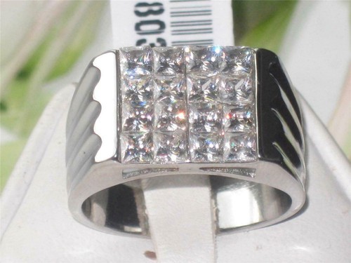 Mens signet ring pinky - mens, cz
