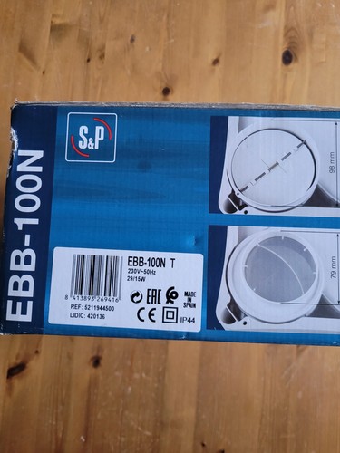 Ebb 100nt centrifugal - s&p, ebb-100nt