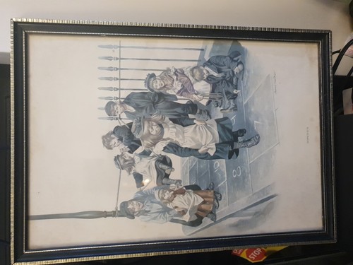 Antique print dickens children - dickens,