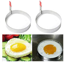 2 X ROUND  SHAPE STAINLESS