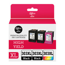 Refilled HP 303XL Black x2 /