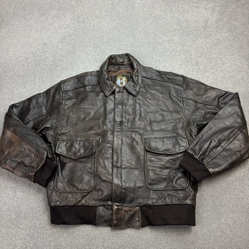Leather flying jacket adult - leather, x