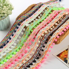 Jacquard Bohemian Ethnic Pom