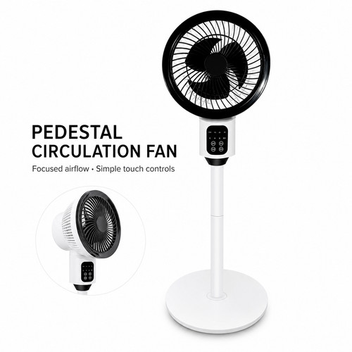 Pedestal circulation fan touch - pedestal,