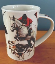 Dunoon Fine Stoneware  "Hunting " Designed By Richard Partis Mug Made In England