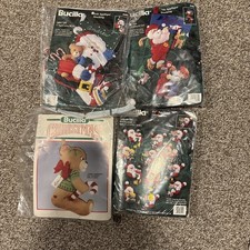 Vintage Bucilla Christmas  Felt Applique Kits