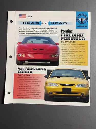 Pontiac firebird ford - vs,