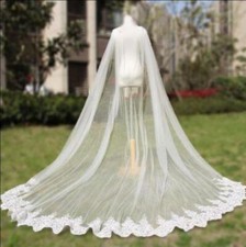 Wedding sequins Lace Cape
