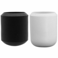 Walking Stick Ferrules White/Black HEAVY DUTY RUBBER Cane Crutch Bottom Tip End