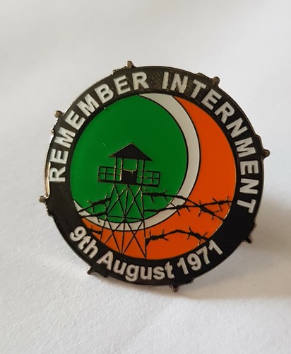 Remember internment pin badge - remember,