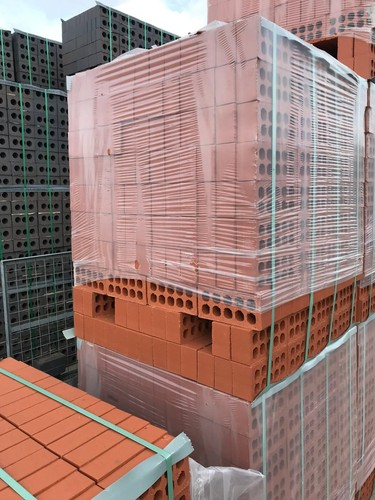 Red engineering bricks 65mm - red,