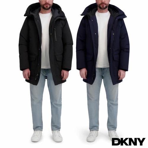 Dkny men down parka jacket - down,