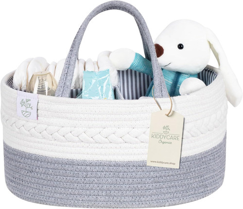 Woven diaper nappy caddy - nappy,