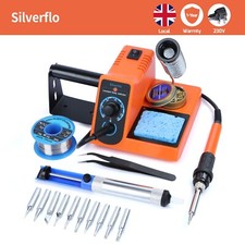 60W Soldering iron station Kit Temperature Adjustable Welding Rework SMD Repair