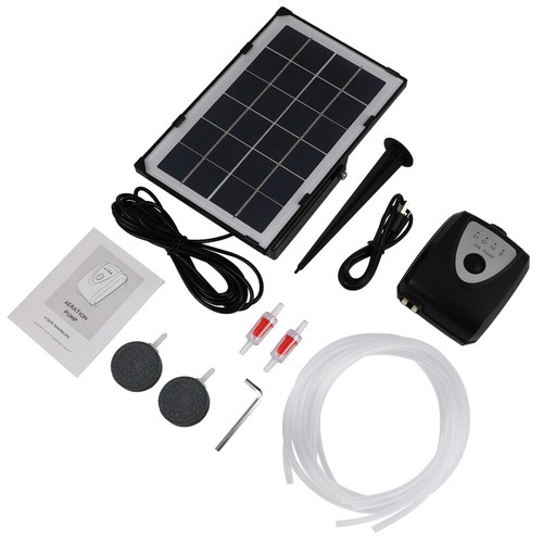 Solar power oxygenator pond - power,