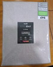 Dunelm Mill Luna Pebble Blackout Pencil Pleat Curtains 284x182cm 112”x72”