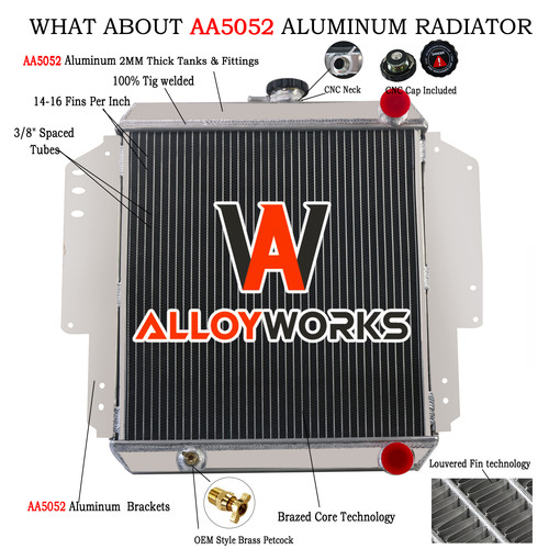 Row aluminium radiator for - 2,