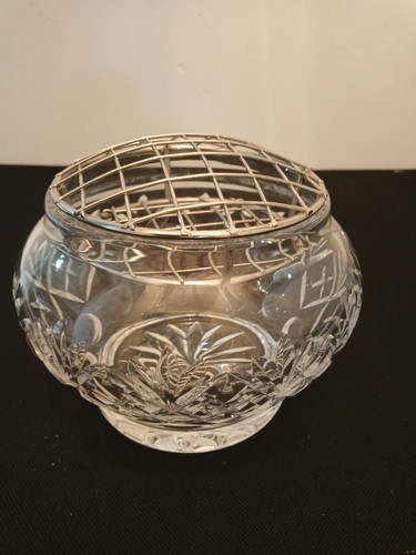 Cut crystal glass rose - cut,