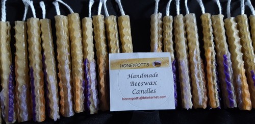 Miniature beeswax candles - 24,
