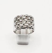 New Sterling Silver 5 Row Keeper Ring Ring Sizes P-Z5