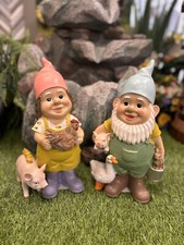Garden Gnome Ornament Standing Farm Animals 2 Assorted 808346