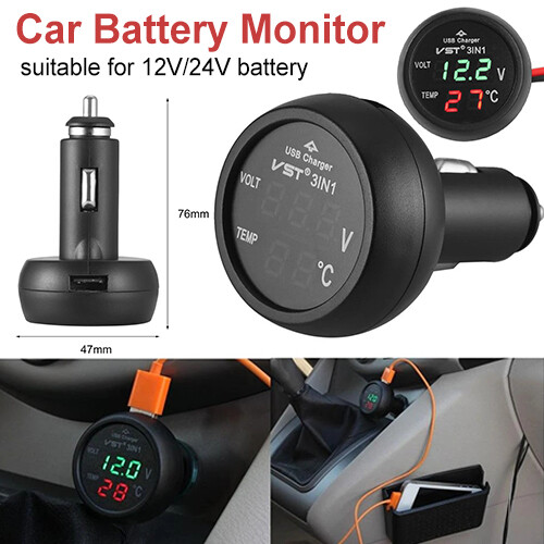 12v car usb charger cigarette - 12v,
