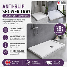 Anti-Slip Shower Tray Slim