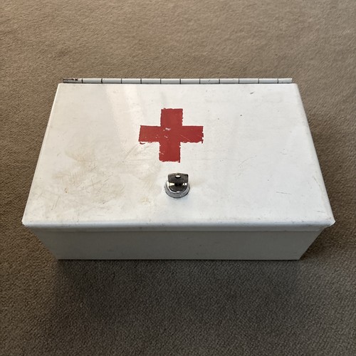 Vintage cash box first aid - cash,
