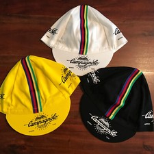 Campagnolo Classic Cycling Cap - Bike Hat - White, Black, Yellow or All Three