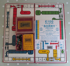 VINTAGE SORRY BOARD GAME BY