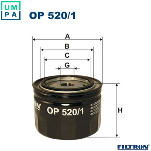 Oil filter 520 - filter, 520/1