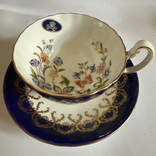 Aynsley blue butterfly teacup - blue,