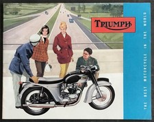 TRIUMPH MOTORCYCLES 1963 Range Sales Brochure #783/62 Tiger Cub TWENTY ONE ++