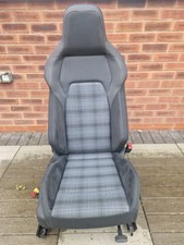 Volkswagen Golf GTE GTI MK8 Drivers Seat Front  Tartan Cloth Alcantara 2020-2024