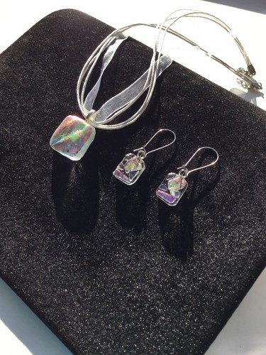 Handmade dichroic fused glass - handmade,