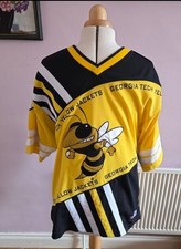 1990's Georgia Tech Yellow Jackets Hockey Jersey - Small Size