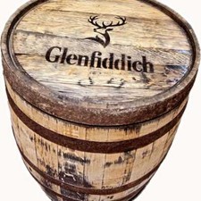 Solid Oak Half Whisky Barrel Handcrafted Drinks Cabinet / Mini Bar FREE DELIVERY