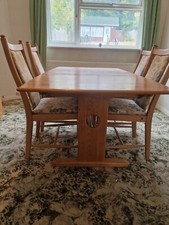 ercol dining table and chairs used 1193 Lt