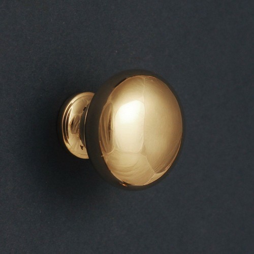Solid brass cabinet knobs - brass,