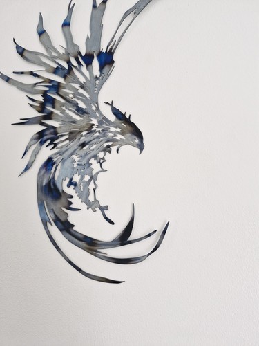 Hawk phoenix metal wall art - phoenix,