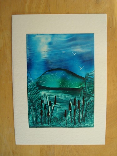 Original encaustic wax art - original,