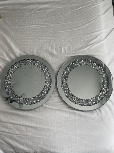 Set two mirrored glass - set,
