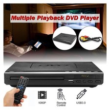 Region Free DVD Player for TV with USB Port and Remote Control All Code UK