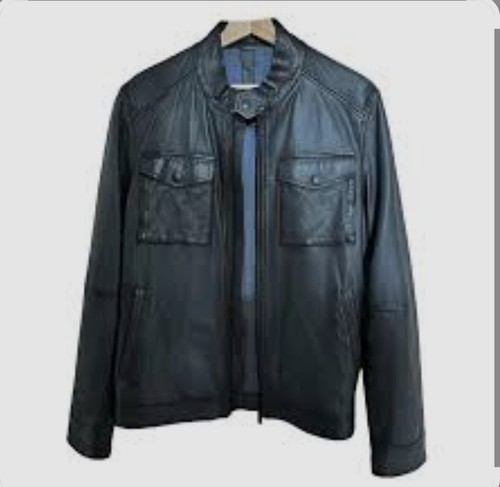 Blue leather massimo - blue, dutti