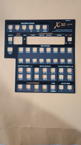 Overlay for behringer - for,