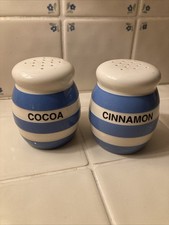 t g green cornishware blue Cinnamon And Cocoa Shakers