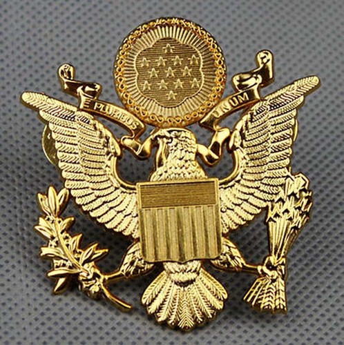 Army cap badge eagle pin - army,