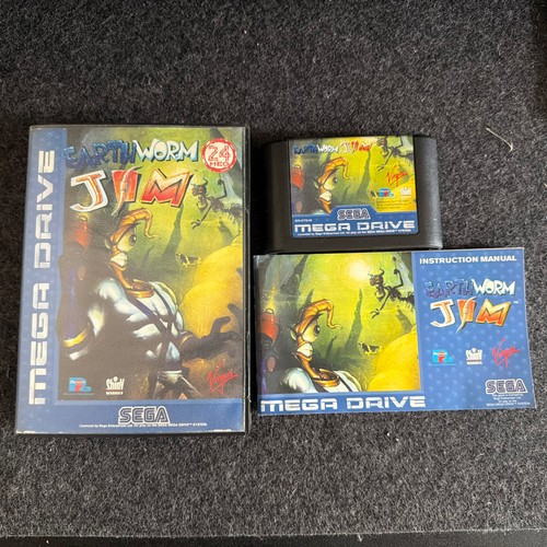 Earthworm jim sega megadrive - earthworm,