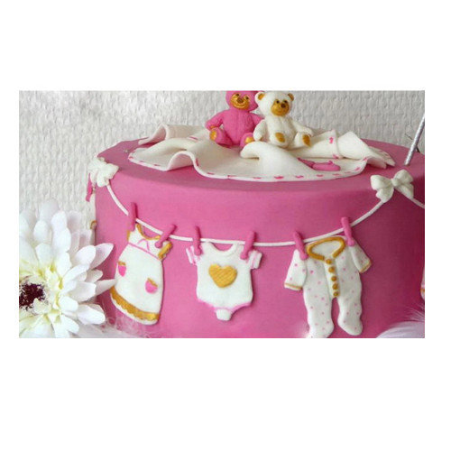 Baby clothes silicone fondant - silicone,