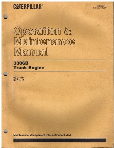 Caterpillar 3306b truck - caterpillar, diesel